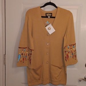 NWT BOB MACKIE WEARABLE ART SWEATER